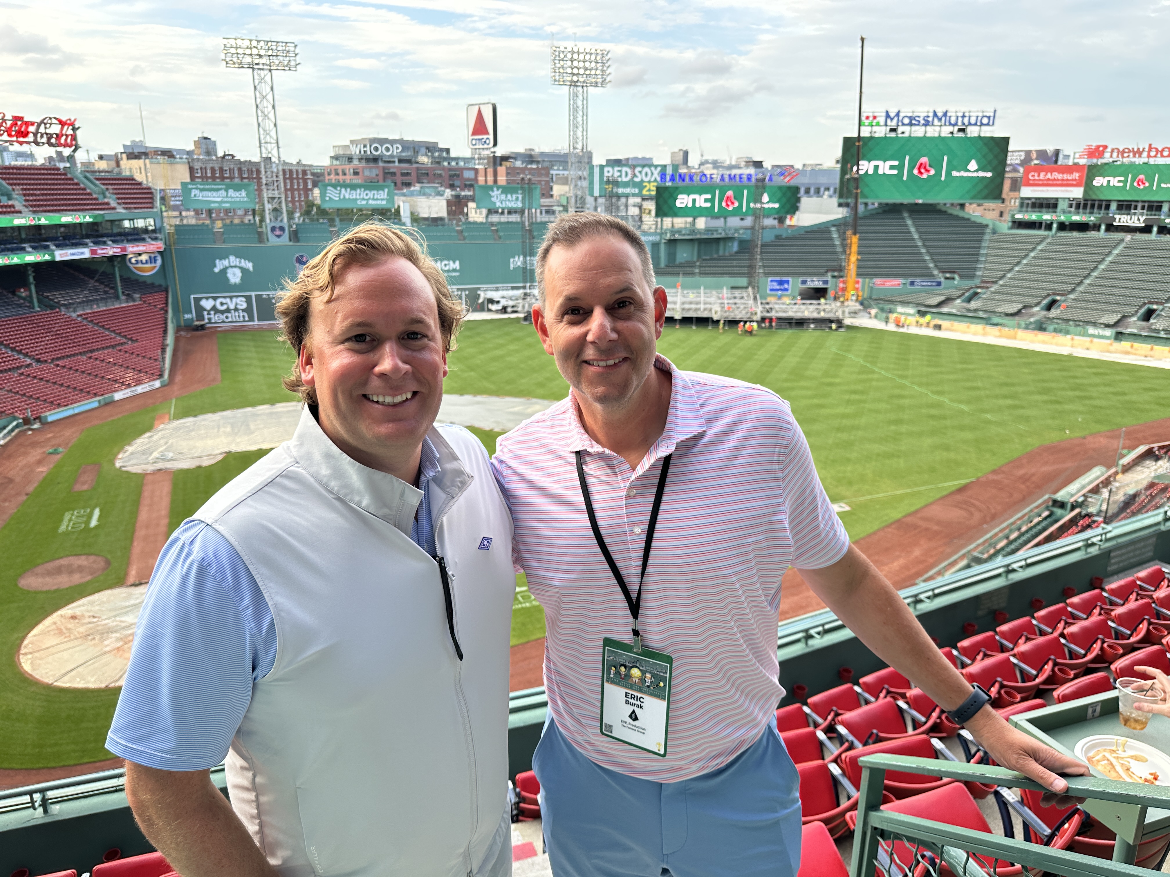 Jireh Billings, ANC&#039;s head of Revenue and Partnerships (left), and Eric Burak, executive vice president of Production at The Famous Group