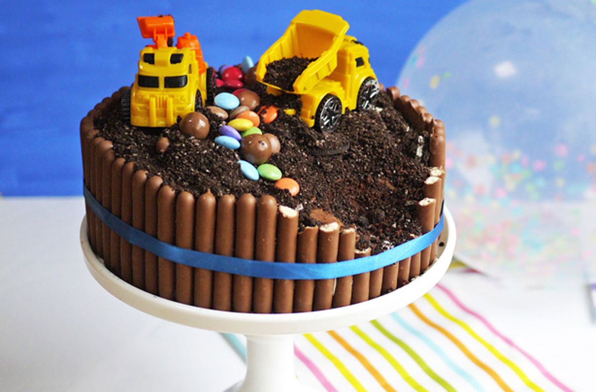 Construction 3rd Birthday Cake Toppers ,Boy and Girl Excavator Truck Party  Decoration Supplies in Dubai - UAE | Whizz Cake Toppers