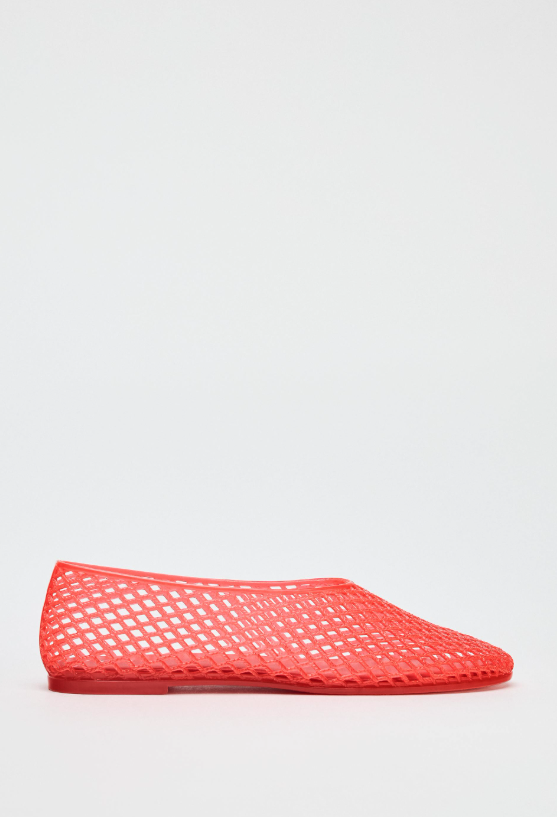 ZARA, Jelly Ballet Flats