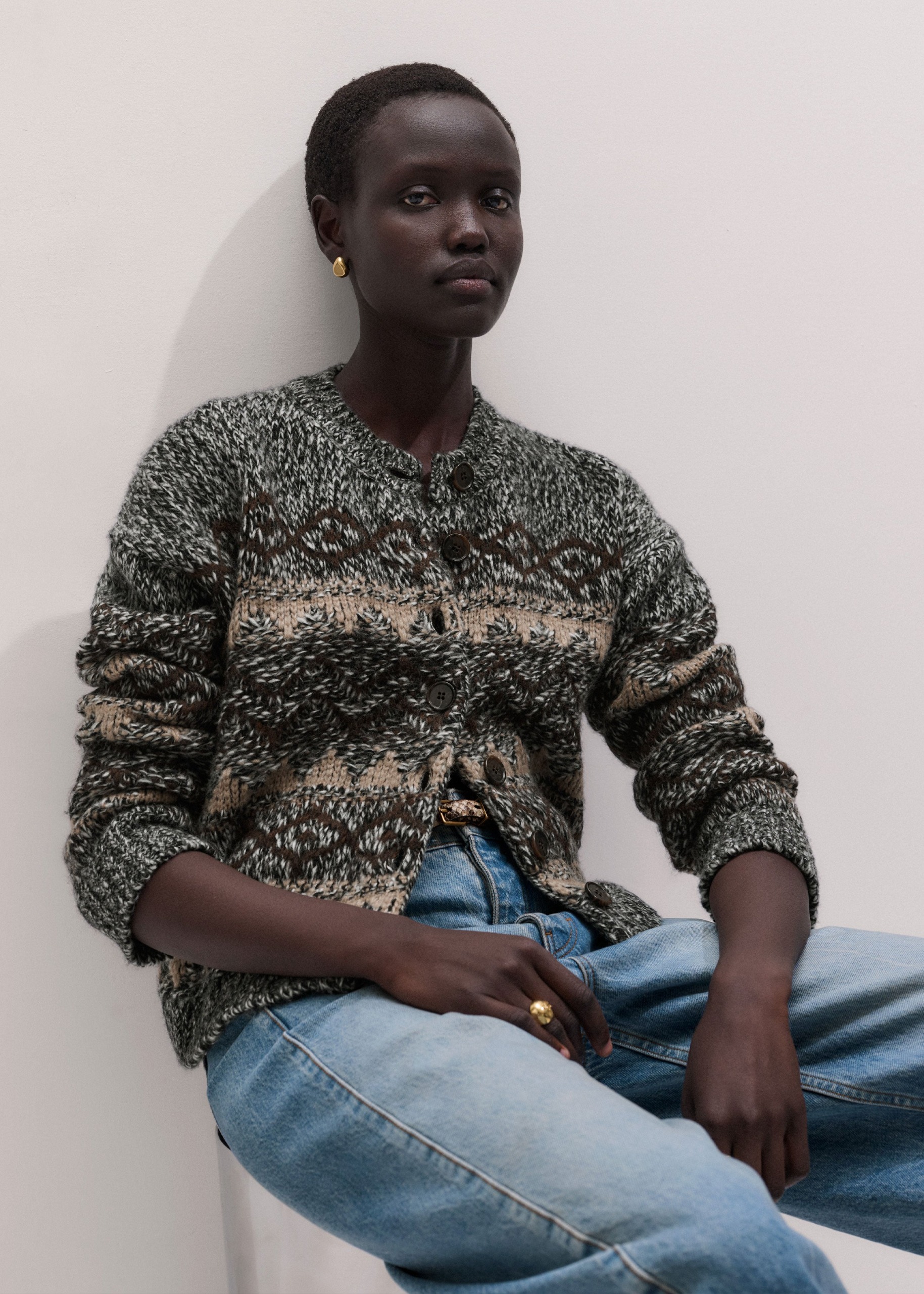 Fair Isle Relaxed Cardigan