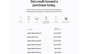 Apple Watch trade in values