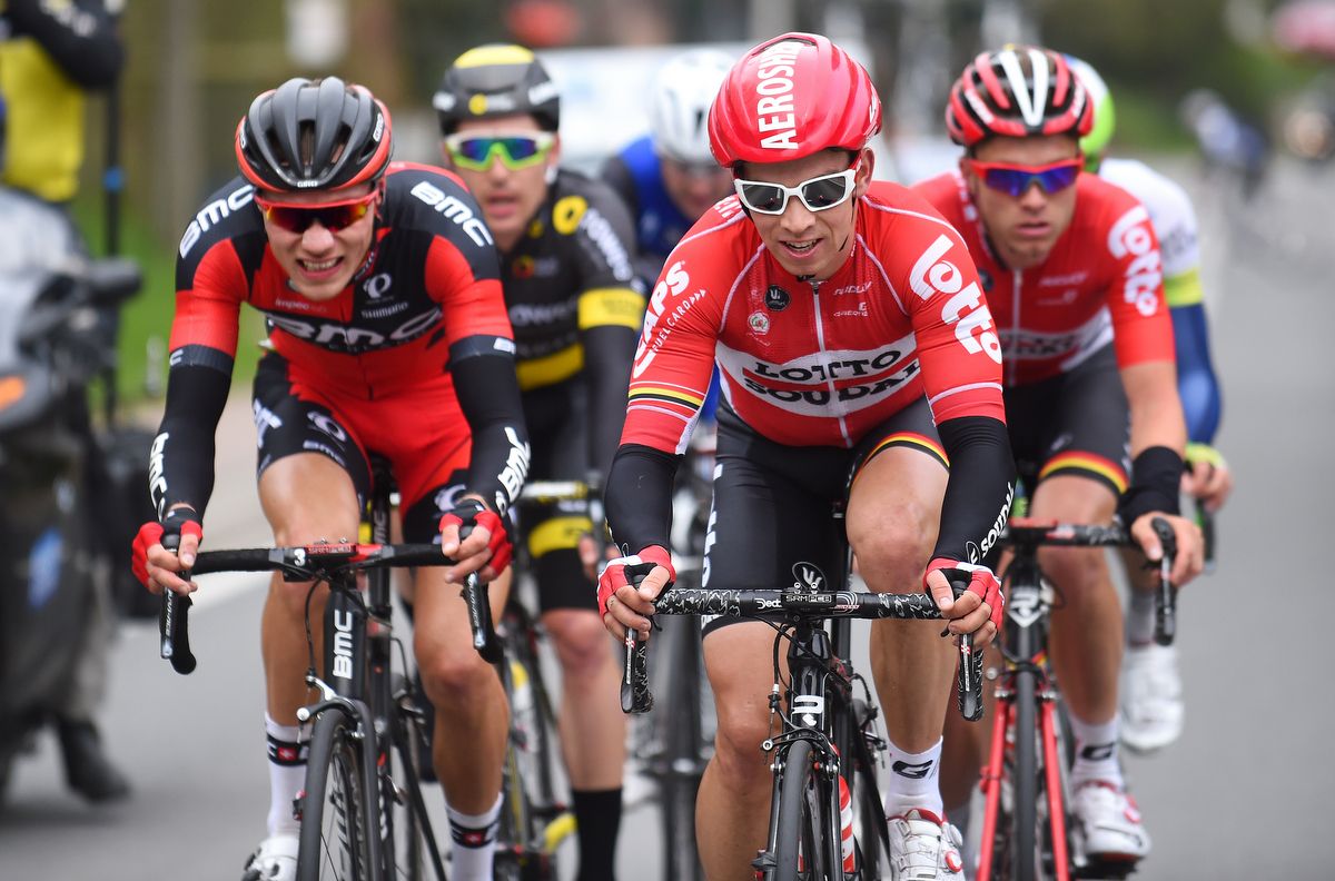Sean De Bie of Lotto Soudal leads