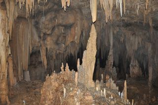 Yok Balum Cave in Belize, where researchers collected stalagmite climate records.