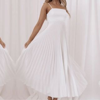 white maxi dress