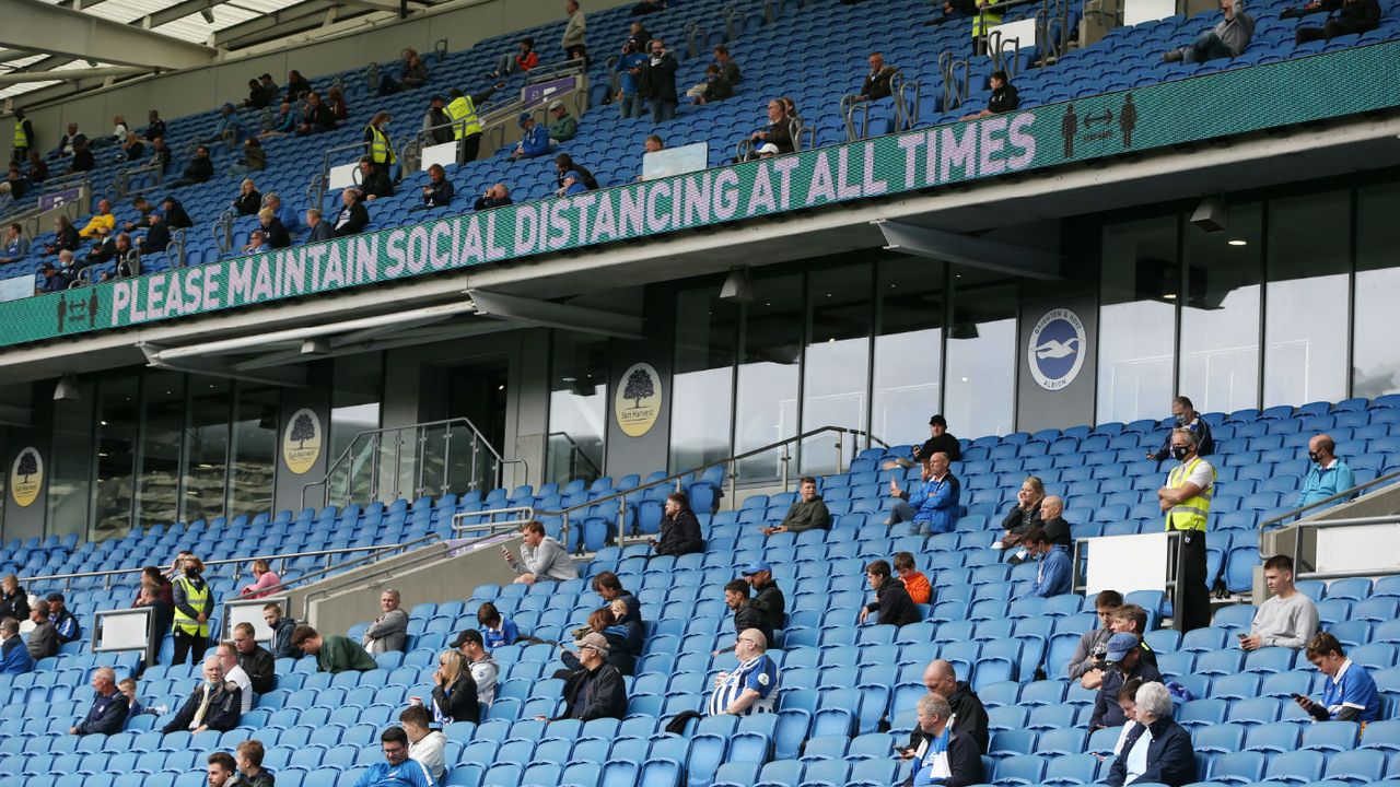 In a test event at the Amex Stadium in August fans watched Brighton’s pre-season friendly with Chelsea