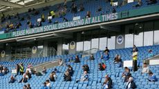 In a test event at the Amex Stadium in August fans watched Brighton’s pre-season friendly with Chelsea