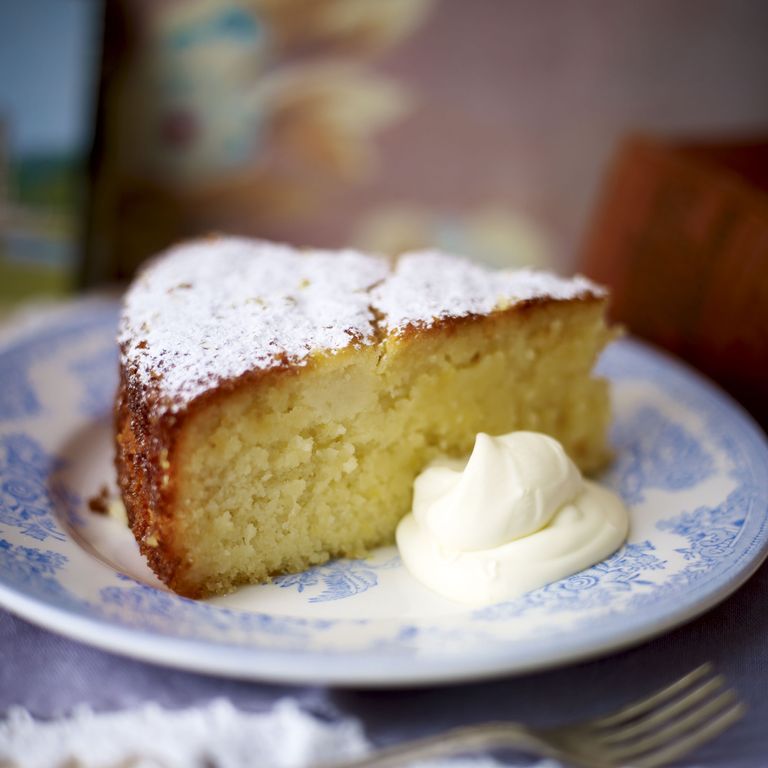 Sticky lemon cake-baking-woman and home