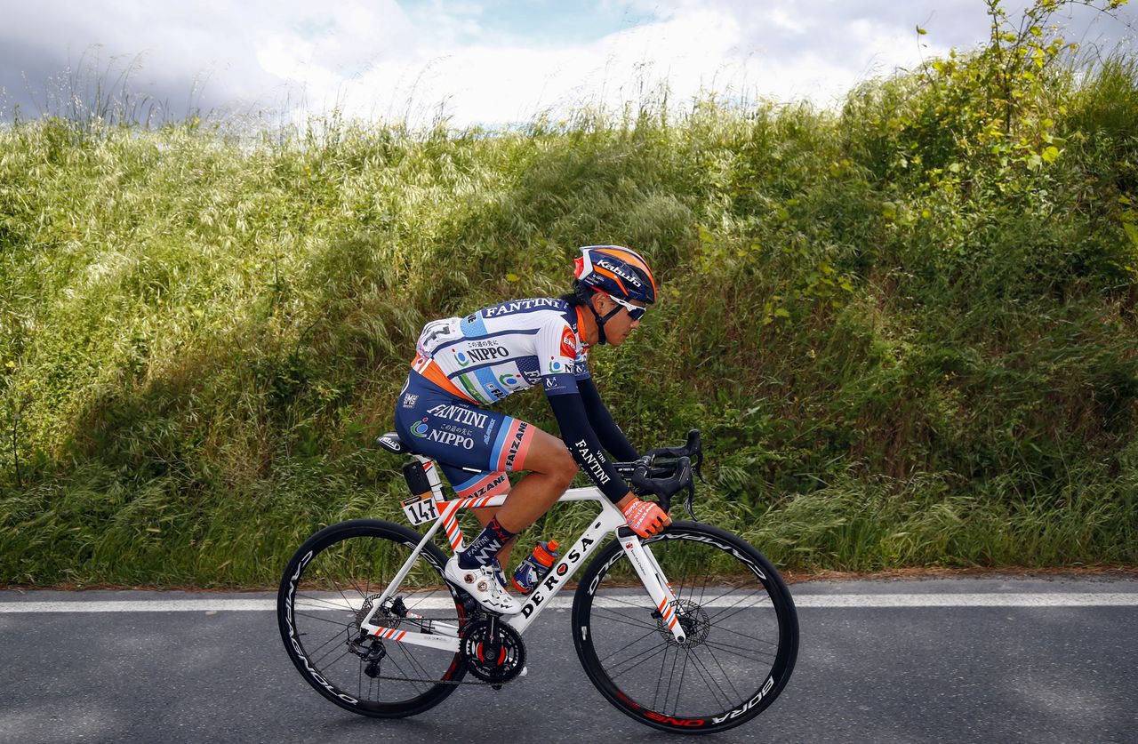Sho Hatsuyama (Nippo-Vini Fantini) out front on his own