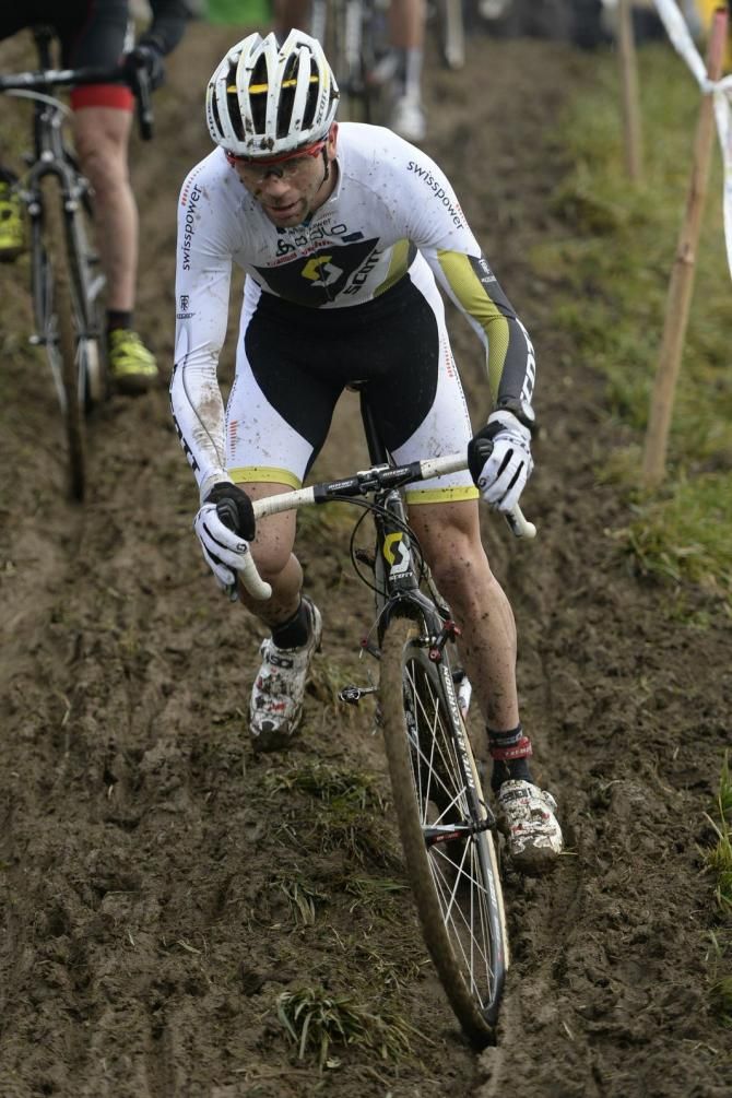 Marcel Wildhaber on a slippery descent