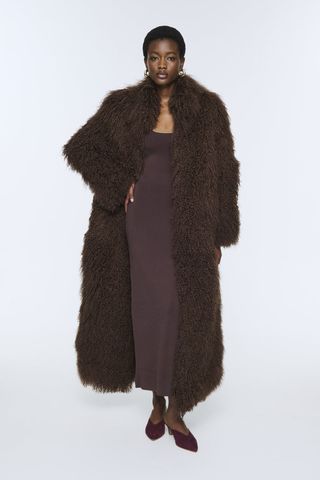 Faye Shearling Maxi Coat