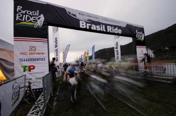 The start of stage 2 of the Brasil Ride
