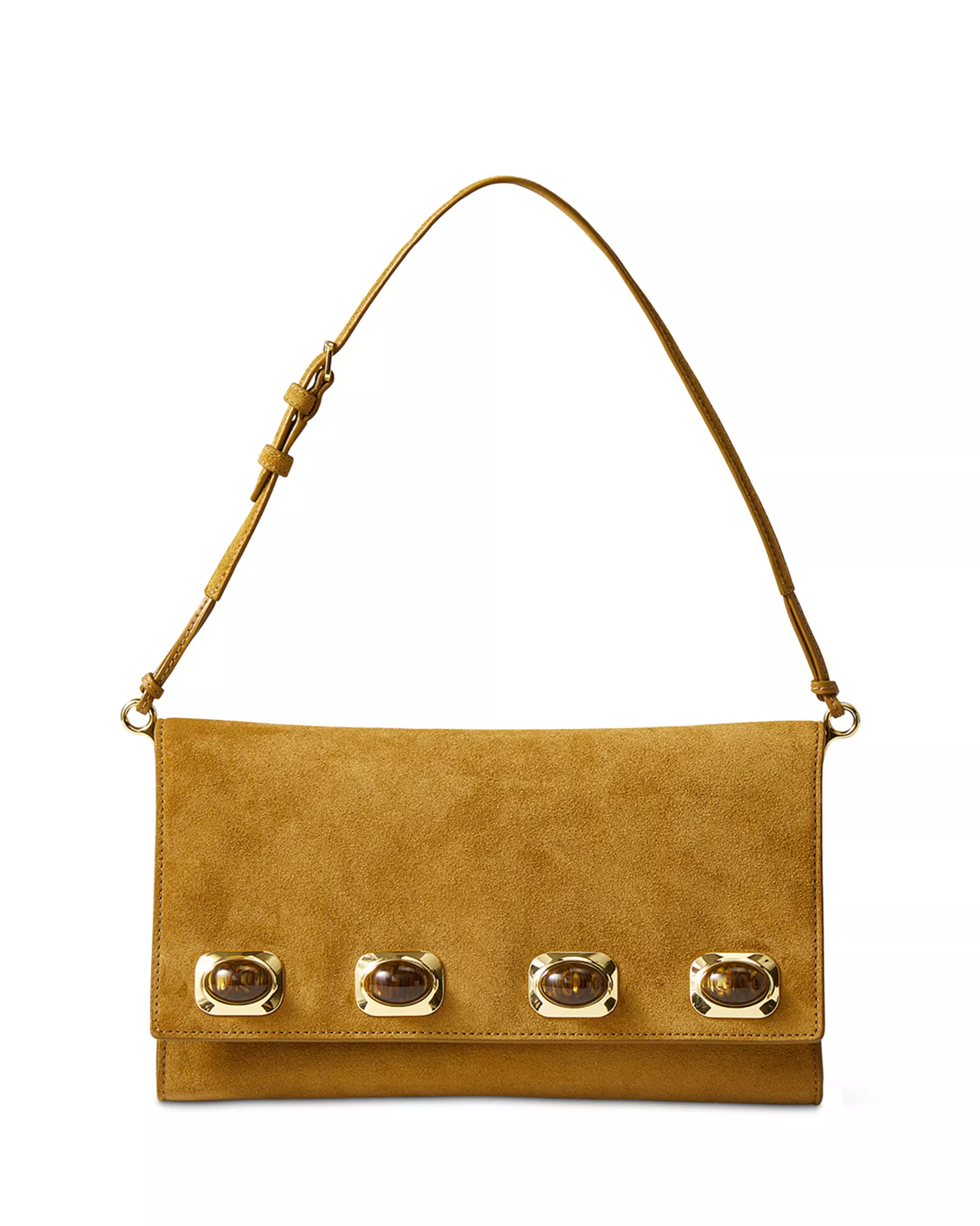 Veronica Beard, Stone Embellished Suede Crossbody Bag
