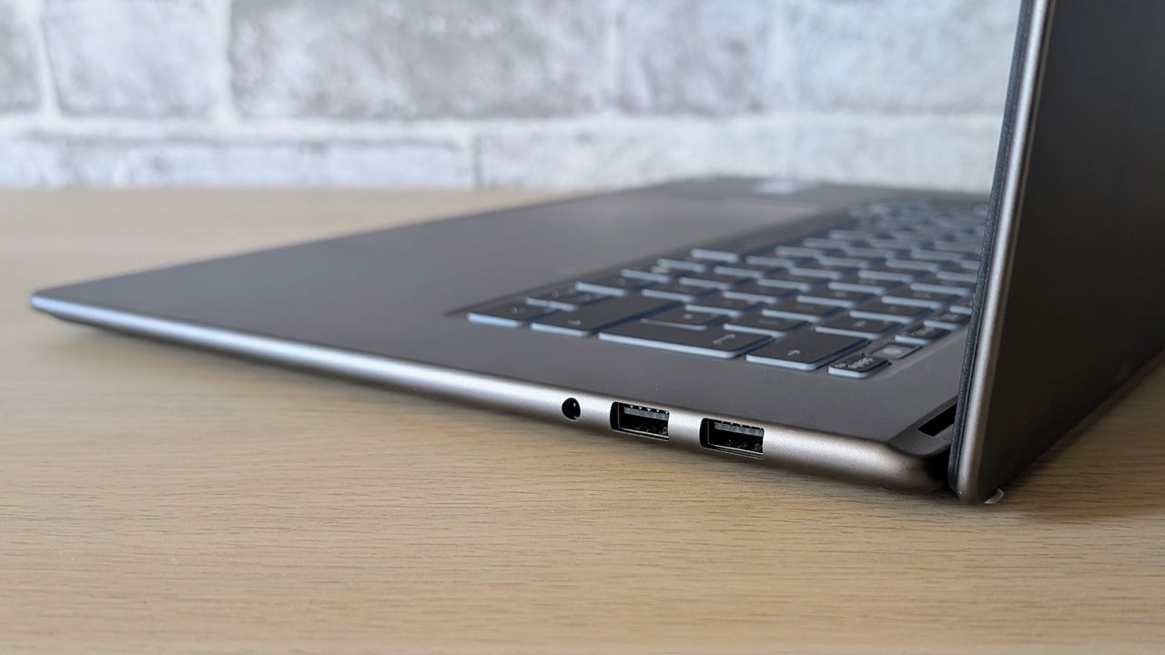 The MSI Prestige A16 AI+ on the ITPro background