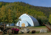 Mid-range Alaska hotel: Chena Hot Springs Resort 
$302.39/£239 per night 
56.5 Chena Hot Springs Rd, Chena Hot Springs, AK 99712, USA
About 55 miles east of Fairbanks, Chena Hot Springs Resort is the best place to stay to be close to Chena Lakes and Chena Hot Springs. As well as large outdoor hot springs pools, you also get a hot tub and indoor pool. Guests can enjoy the on-site restaurant. A daily shuttle is provided from Fairbanks International Airport. See deals and reviews for Chena Hot Springs Resort on Booking.com