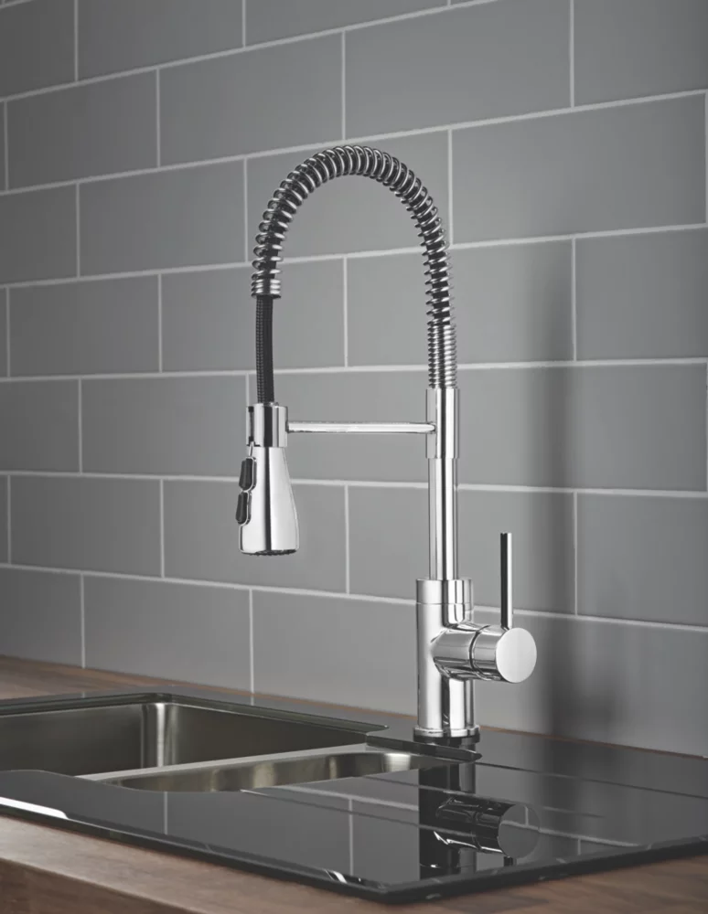 Seville Pull-Out Spray Mono Mixer Kitchen Tap Chrome