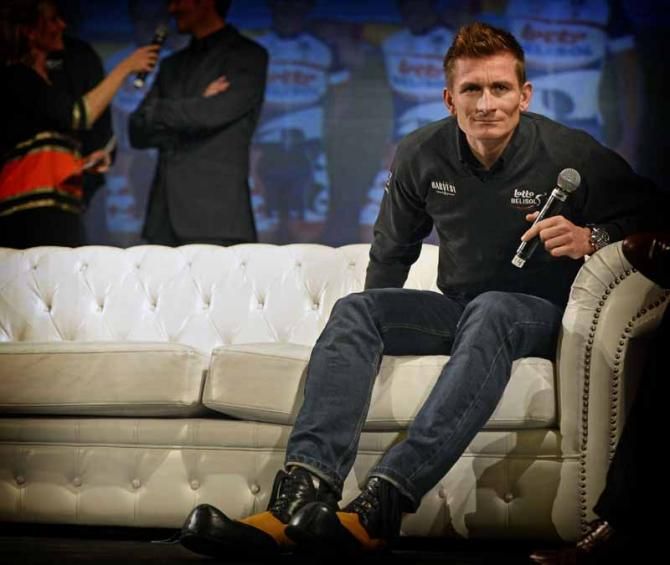 Andre Greipel looks eager for another question from the press