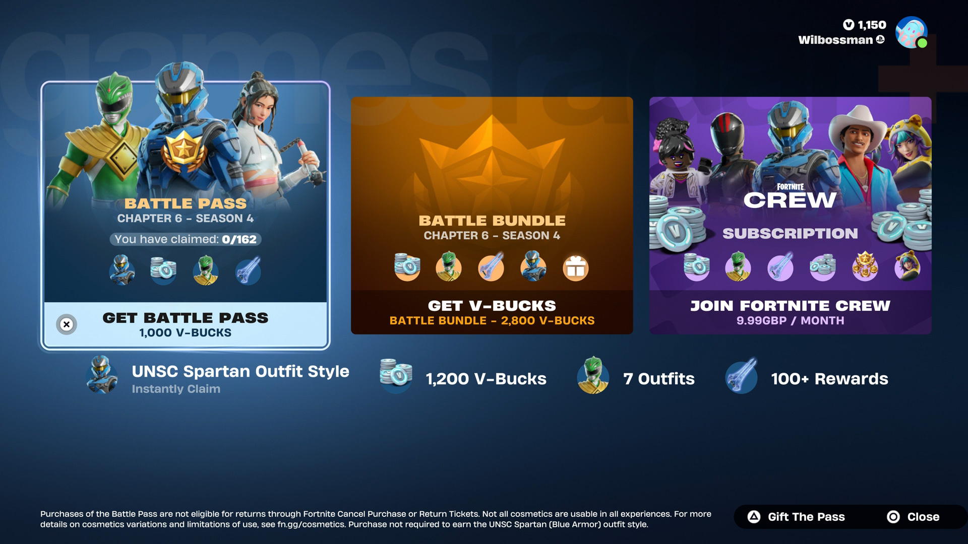 Fortnite Season 4 of Chapter 6 Battle Pass