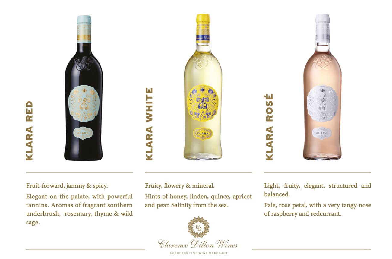 Klara wines from Clarence Dillon group