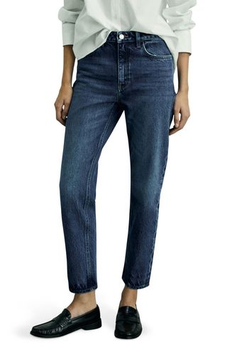 Mom2000 High Waist Straight Leg Jeans