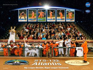 The Houston Astros baseball team was the inspiration for space shuttle mission STS-132 Astro(nauts) and engineers. The mission is one of the final three space shuttle flights ever.