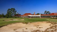 General view of the clubhouse at Pinehurst No.2
