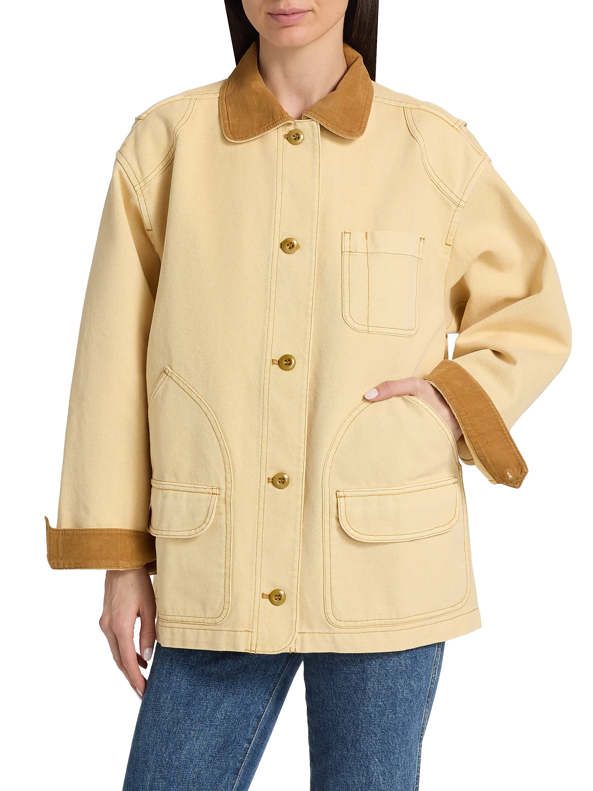 Pascale Contrast Collar Jacket