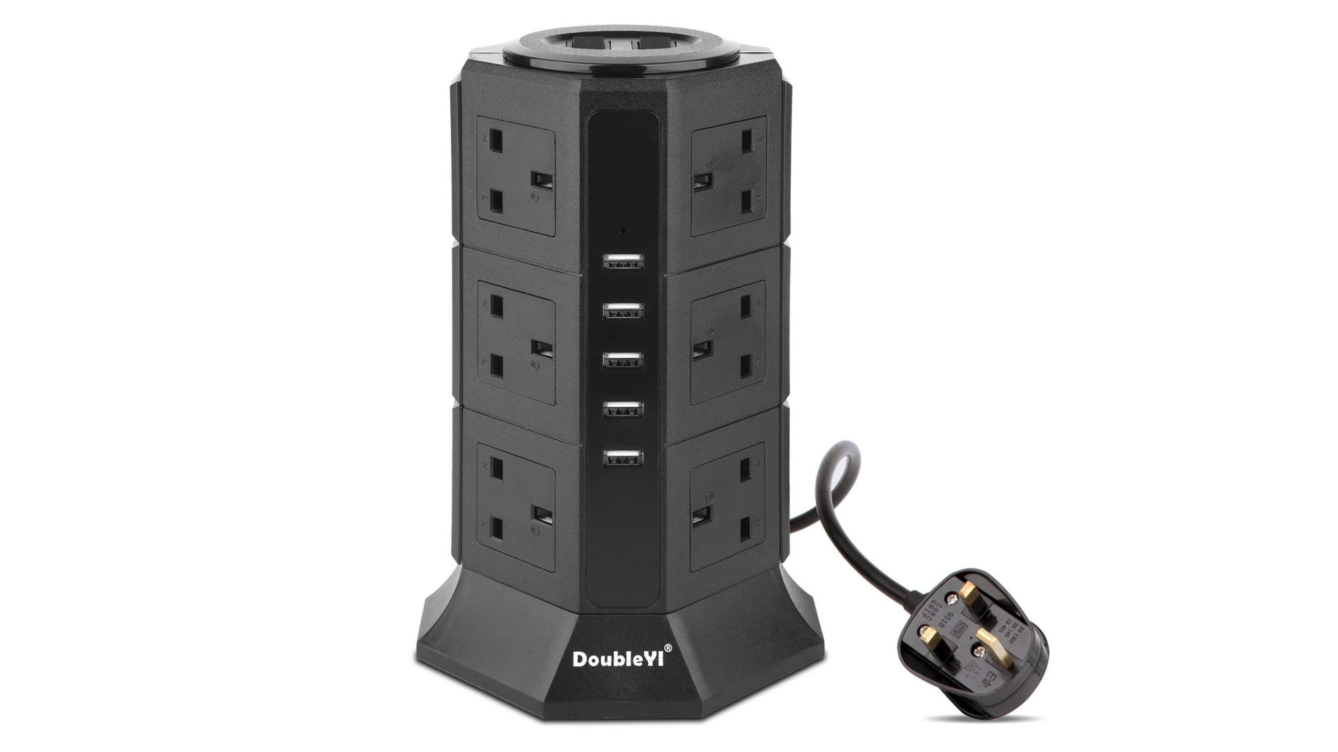 DoubleYI 12-Outlet Power Strip Surge Protector