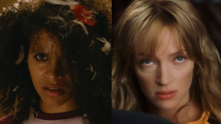 Zazie Beetz in They Will Kill You and Uma Thurman in Kill Bill