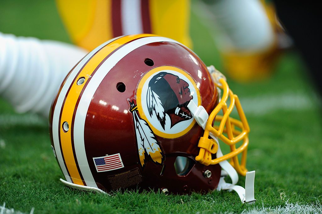 Washington Redskins helmet.