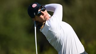 Jennifer Kupcho takes a shot at the 2023 Solheim Cup