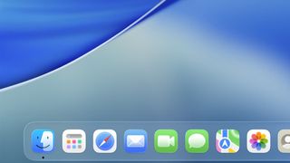 The Dock in macOS.