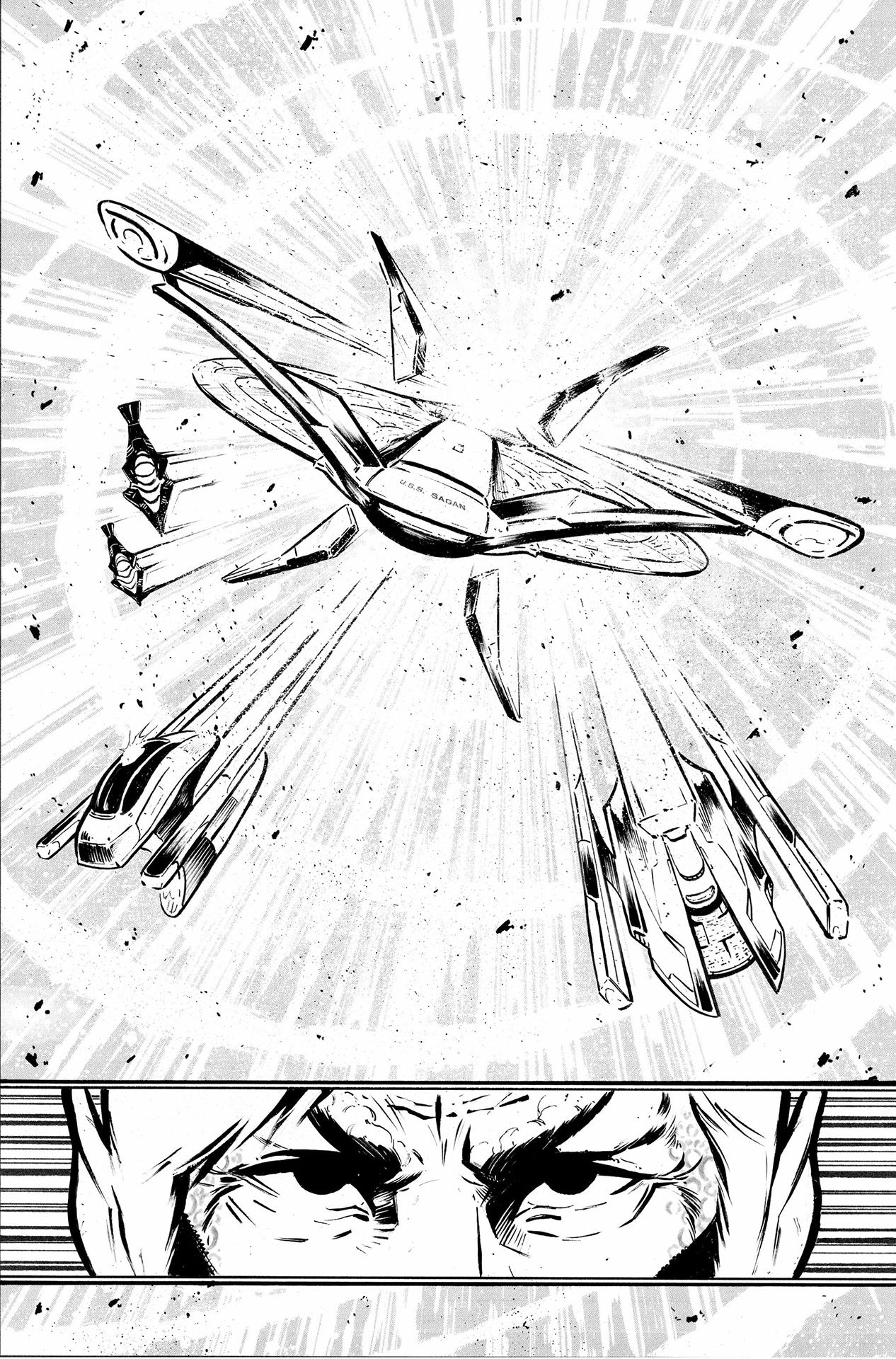 Star Trek: The Last Starship #1 interior art by Adri&aacute;n Bonilla