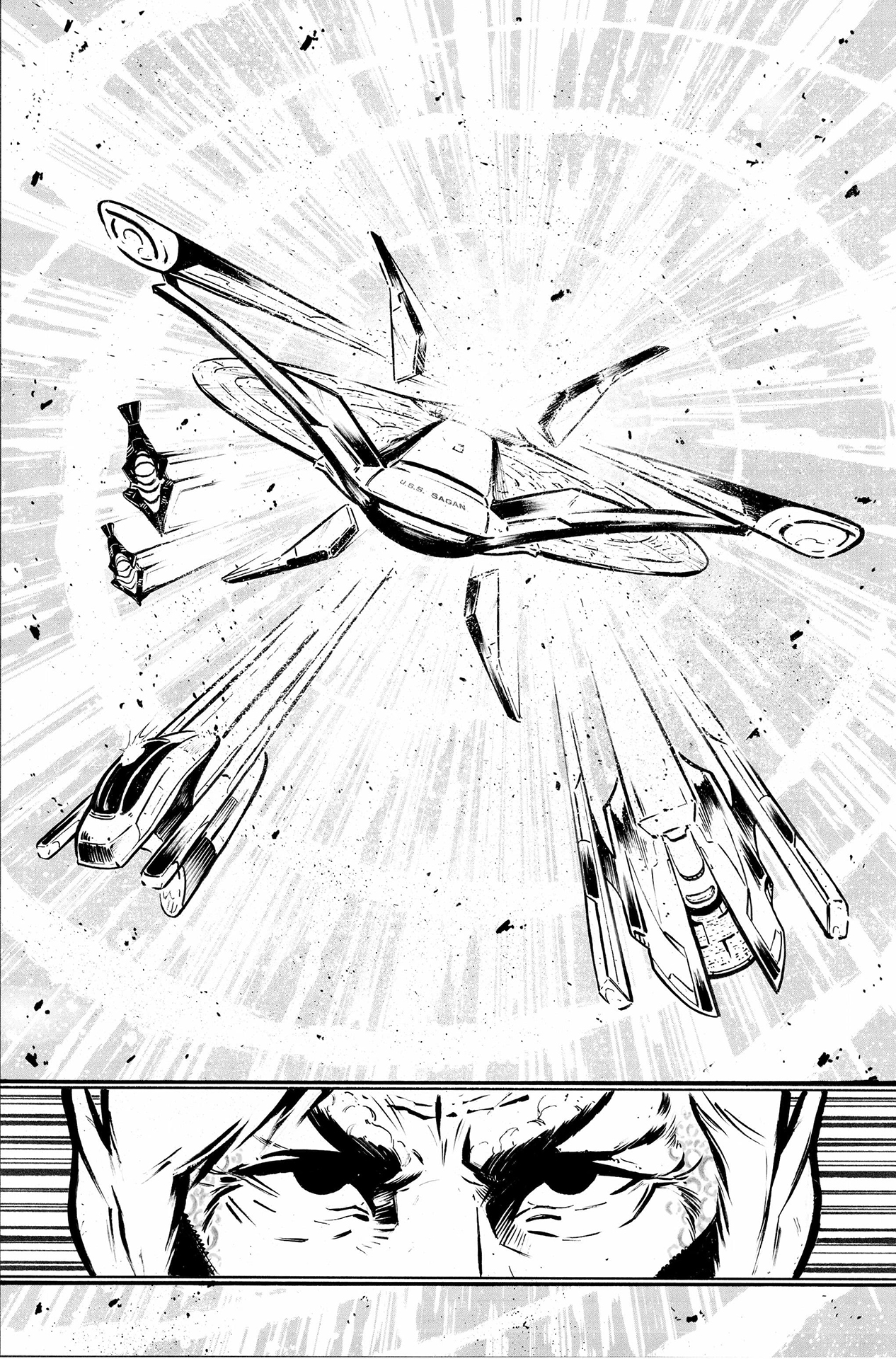Star Trek: The Last Starship #1 interior art by  Adrián Bonilla