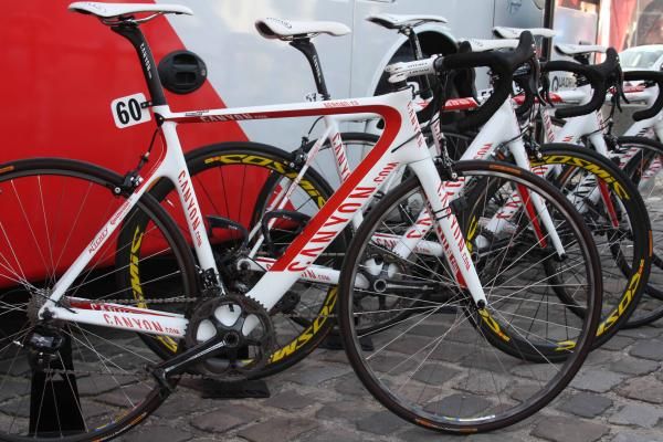 Omega Pharma-Lotto ride Canyon bikes.