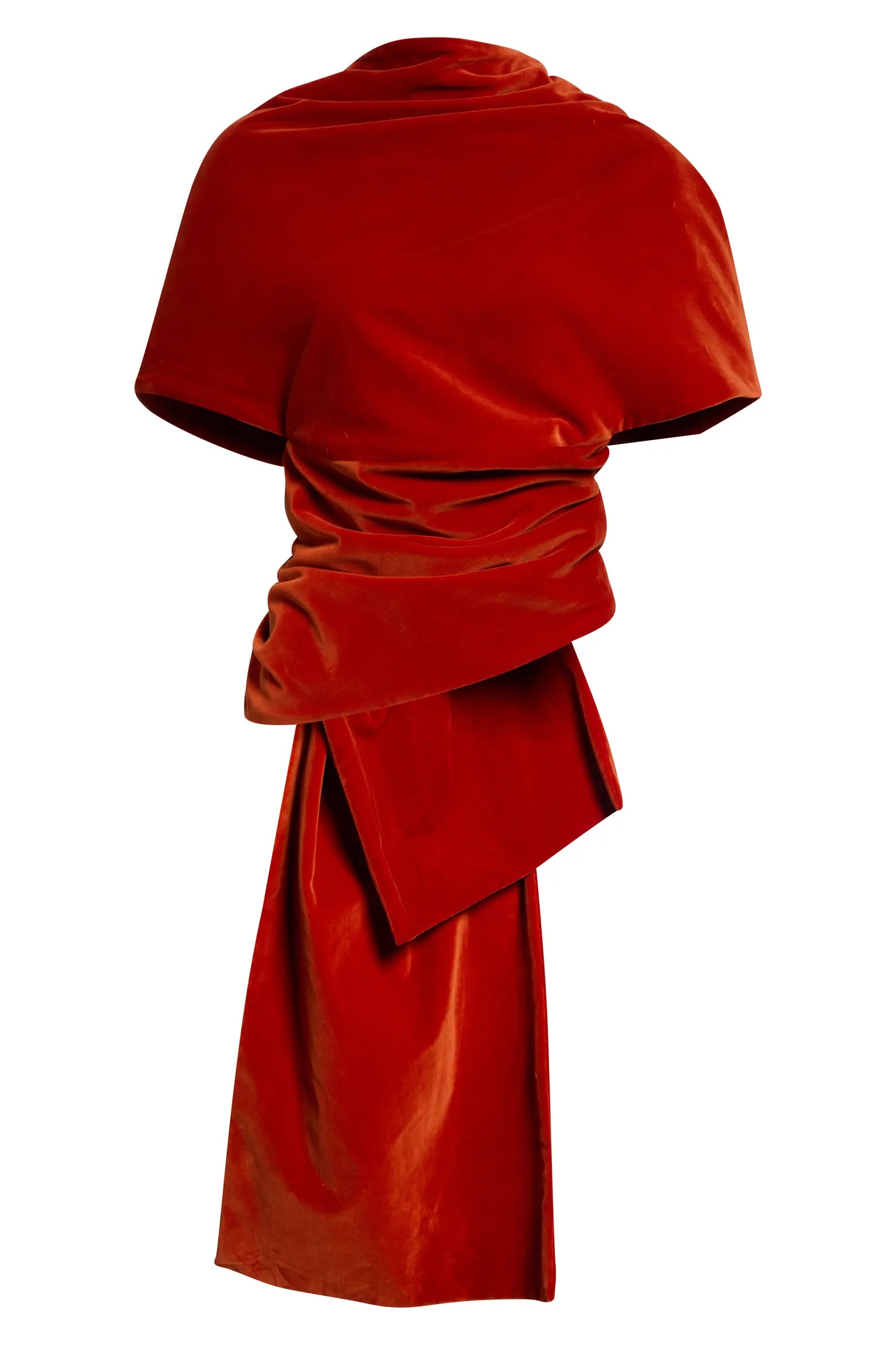 Colleen Allen, Draped Cotton Velvet Shawl Top