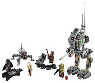 Another nod to the prequels, the Clone Scout Walker set includes an armored AT-RT walker.