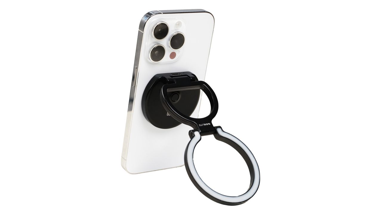 The Nanlite Lumo is a folding smartphone ring light