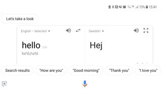 Google Assistant translation