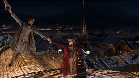 Timoth&eacute;e Chalamet and Calah Lane in Wonka