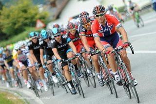 Thor Hushovd (BMC) debuts his Norwegian champion's jersey