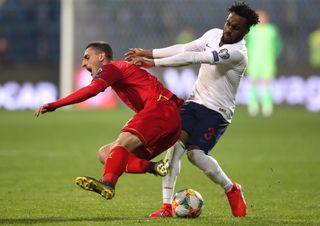 Danny Rose, right, was one of three England players targeted by abuse in Montenegro