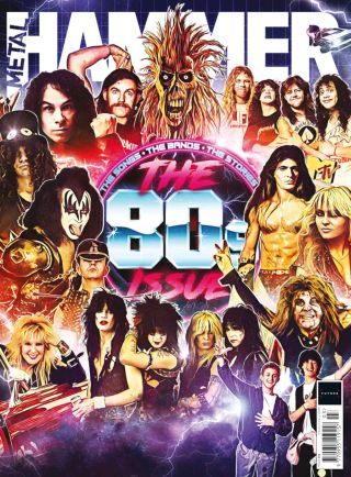 The cover of Metal Hammer issue 332 featuring 80s bands