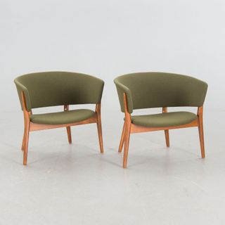 green arm chairs