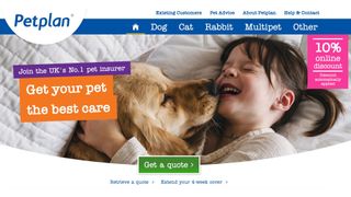 PetPlan pet insurance website