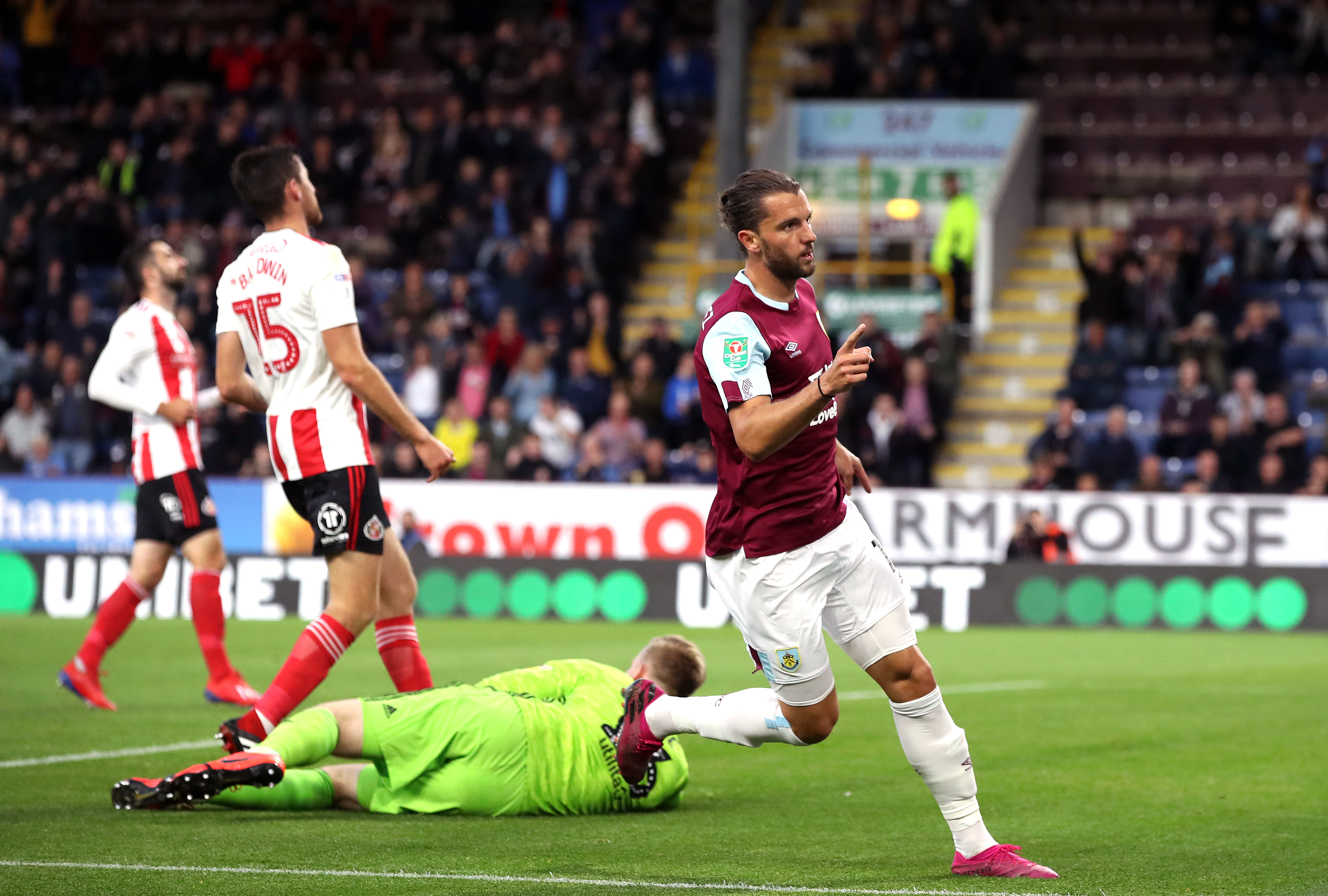 Jay Rodriguez opened the scoring for Burnley against Sunderland