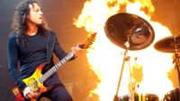 Kirk Hammett of Metallica performs during the band's St. Anger tour 