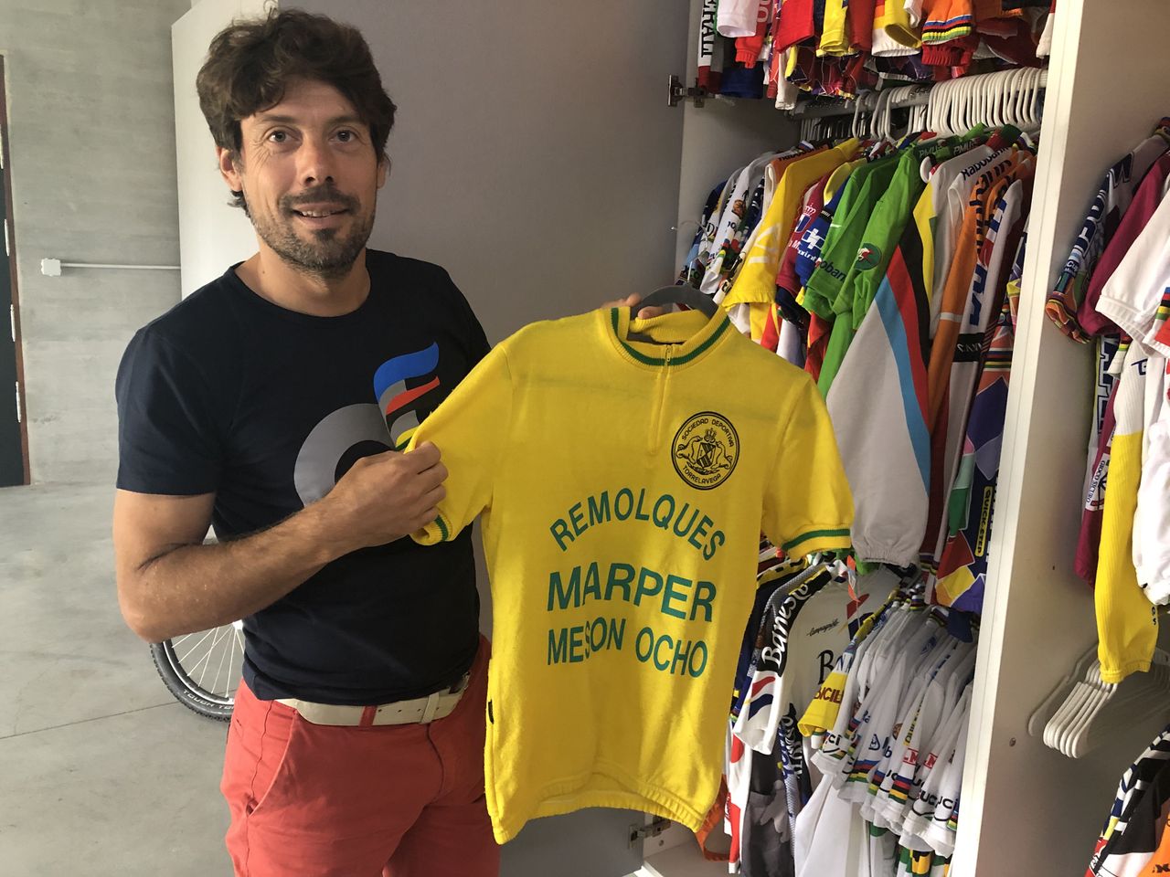 The first jersey Freire wore at the age of nine