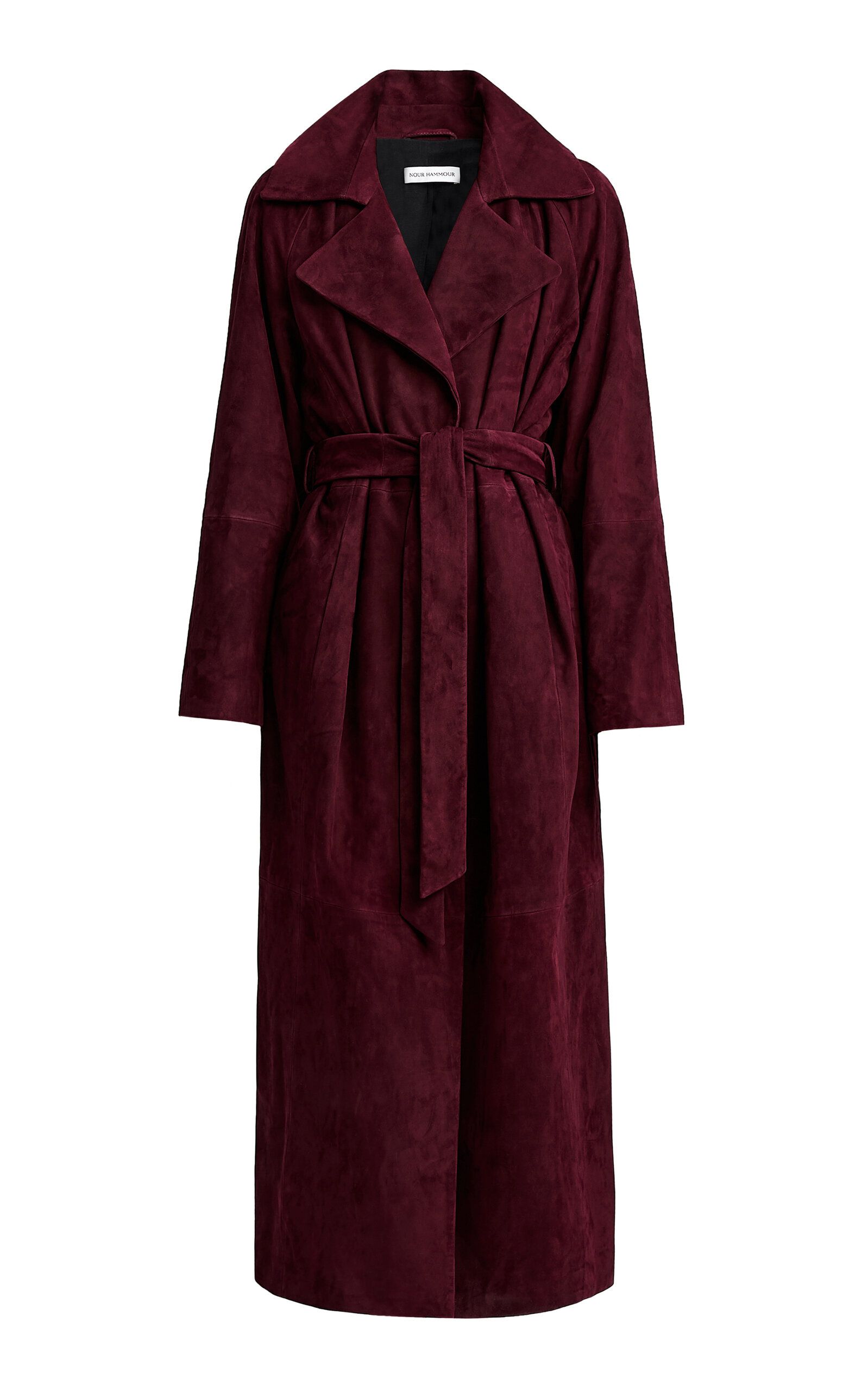 Althea Lambskin Leather Trench