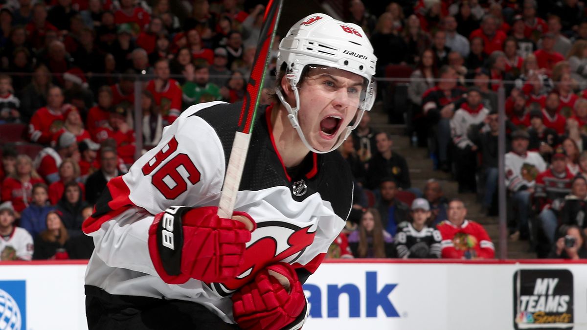 New Jersey Devils Introduce Jack Hughes to Home Crowd