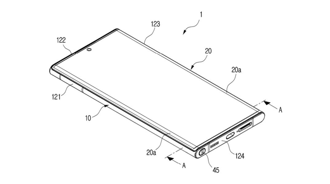 A recently published Samsung patent details a "curved-edge display" Galaxy phone.